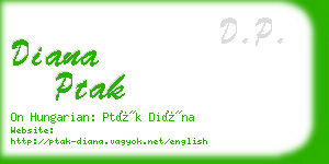 diana ptak business card